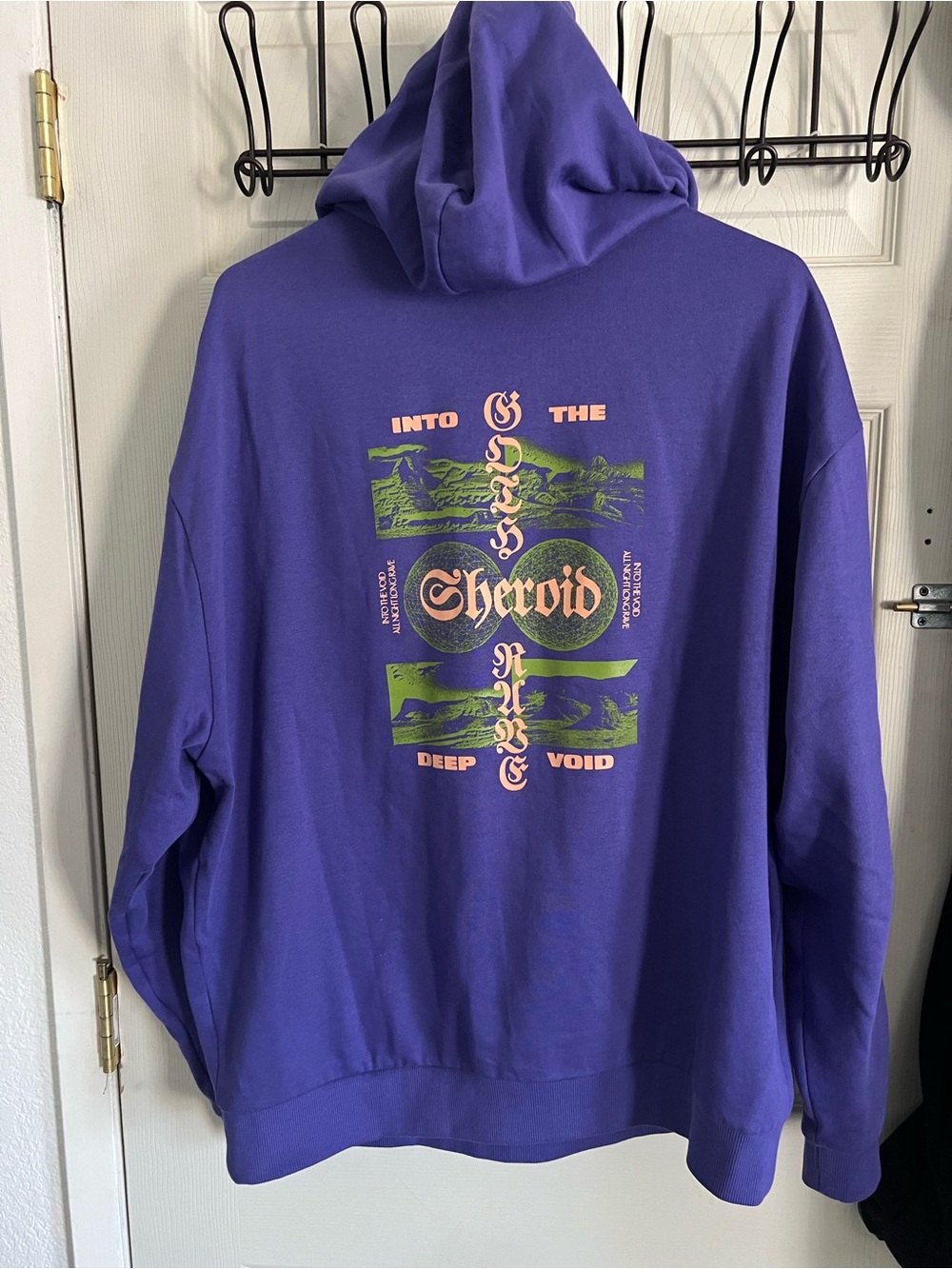 Asos Purple Graphic Hoodie XL ‘Into the Void’ - XL